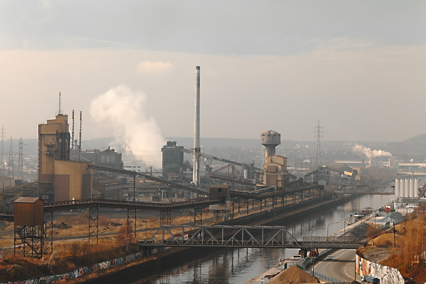 Le quartier industriel de Charleroi en Belgique